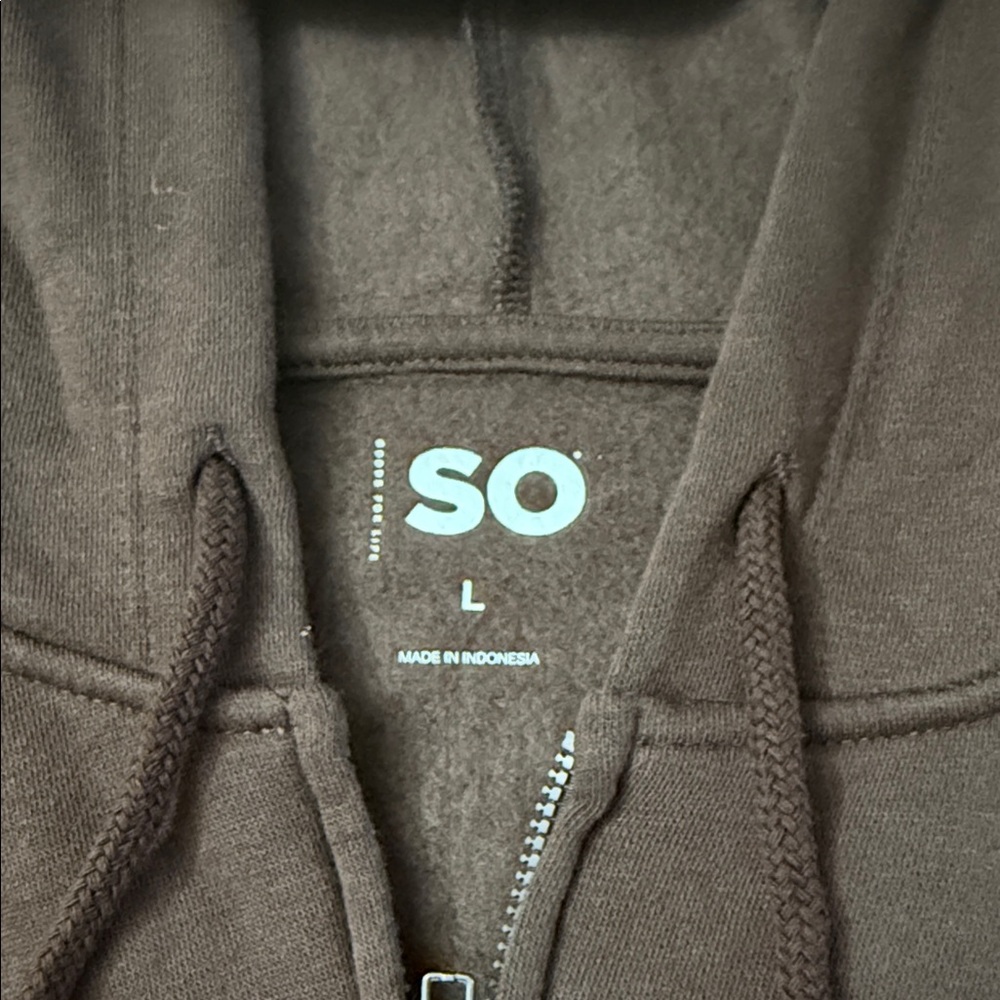 SO Chocolate Brown Hoodie - Picture 2 of 2